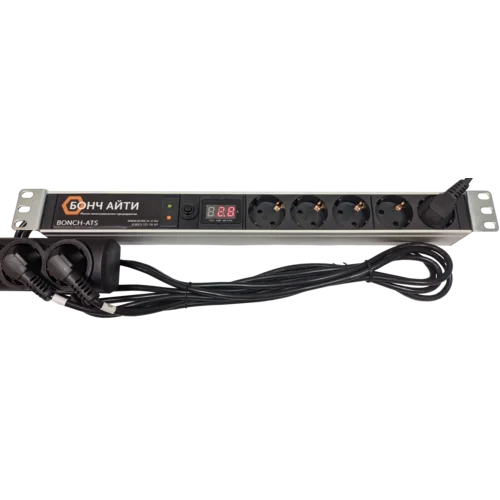 Блок розеток с АВР BONCH-ATS/PDU 8A-5S-Am-S/S Блок розеток с АВР BONCH-ATS/PDU 8A-5S-Am-S/S